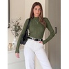 image:imageZESICA Womens Fleece Sherpa Lined Tops Fall Winter SweatersGraygreen