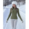 image:imageZESICA Womens Fleece Sherpa Lined Tops Fall Winter SweatersGraygreen