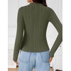 image:imageZESICA Womens Fleece Sherpa Lined Tops Fall Winter SweatersGraygreen