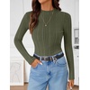 image:imageZESICA Womens Fleece Sherpa Lined Tops Fall Winter SweatersGraygreen