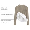 image:imageZESICA Womens Fleece Sherpa Lined Tops Fall Winter SweatersOats