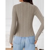image:imageZESICA Womens Fleece Sherpa Lined Tops Fall Winter SweatersOats