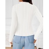 image:imageZESICA Womens Fleece Sherpa Lined Tops Fall Winter SweatersWhite