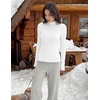 image:imageZESICA Womens Fleece Sherpa Lined Tops Fall Winter SweatersWhite