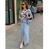 image:imageZESICA Womens Floral Long Sleeve Shirts 2026 Spring Boat Neck Mesh Ruched Tops Fitted Asymmetrical Going Out BlousesWhite
