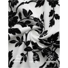 image:imageZESICA Womens Floral Long Sleeve Shirts 2026 Spring Boat Neck Mesh Ruched Tops Fitted Asymmetrical Going Out BlousesWhite