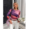 image:imageZESICA Womens Floral Mesh Going Out Tops Fall Long Sleeve Y2K ShirtsMulticolour