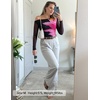 image:imageZESICA Womens Floral Mesh Off Shoulder Long Sleeve TopsBlack