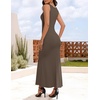 image:imageZESICA Womens Formal Sleeveless Bodycon Maxi DressesBrown