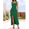 image:imageZESICA Womens Formal Sleeveless Bodycon Maxi DressesGreen