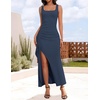 image:imageZESICA Womens Formal Sleeveless Bodycon Maxi DressesNavy