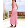 image:imageZESICA Womens Formal Sleeveless Bodycon Maxi DressesPink