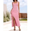 image:imageZESICA Womens Formal Sleeveless Bodycon Maxi DressesPink