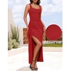 image:imageZESICA Womens Formal Sleeveless Bodycon Maxi DressesRed