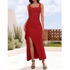 image:imageZESICA Womens Formal Sleeveless Bodycon Maxi DressesRed