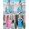 image:imageZESICA Womens Lace Strap Sleeveless Square Neck Smocked Flowy Maxi DressArmygreen
