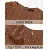 image:imageZESICA Womens Long Sleeve Swiss Dot Maxi Wedding Guest DressesBrown