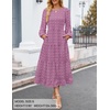 image:imageZESICA Womens Long Sleeve Swiss Dot Maxi Wedding Guest DressesPurple