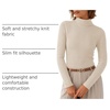 image:imageZESICA Womens Long Sleeve Turtleneck Tops 2026 Fall Basic SweatersApricot