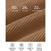 image:imageZESICA Womens Long Sleeve Turtleneck Tops 2026 Fall Basic SweatersBrown