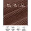image:imageZESICA Womens Long Sleeve Turtleneck Tops 2026 Fall Basic SweatersCoffee