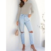 image:imageZESICA Womens Long Sleeve Turtleneck Tops 2026 Fall Basic SweatersOats
