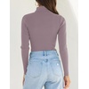 image:imageZESICA Womens Long Sleeve Turtleneck Tops 2026 Fall Basic SweatersTaro