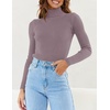 image:imageZESICA Womens Long Sleeve Turtleneck Tops 2026 Fall Basic SweatersTaro