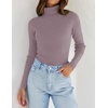 image:imageZESICA Womens Long Sleeve Turtleneck Tops 2026 Fall Basic SweatersTaro