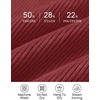 image:imageZESICA Womens Long Sleeve Turtleneck Tops 2026 Fall Basic SweatersWine