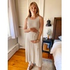 image:imageZESICA Womens Sleeveless Ribbed Knit Tie Waist A Line Maxi Sweater DressesApricot