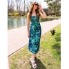 image:imageZESICA Womens Strapless Off the Shoulder Floral Maxi SundressGreen