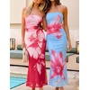 image:imageZESICA Womens Strapless Off the Shoulder Floral Maxi SundressLight Blue