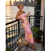 image:imageZESICA Womens Strapless Off the Shoulder Floral Maxi SundressLight Pink