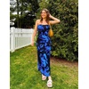 image:imageZESICA Womens Strapless Off the Shoulder Floral Maxi SundressRoyal Blue