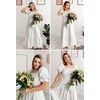 image:imageZESICA Womens Summer Boho Gingham Puff Sleeve Square Neck Beach Midi DressGrey