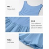 image:imageZESICA Womens Summer Bubble Sleeveless Boat Neck Mini DresssBlue