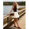 image:imageZESICA Womens Summer Bubble Sleeveless Boat Neck Mini DresssDim