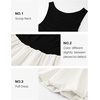 image:imageZESICA Womens Summer Bubble Sleeveless Boat Neck Mini DresssDim