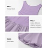 image:imageZESICA Womens Summer Bubble Sleeveless Boat Neck Mini DresssPurple