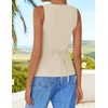 image:imageZESICA Womens Summer Business Casual Sleeveless Blazer VestApricot