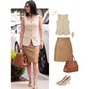image:imageZESICA Womens Summer Business Casual Sleeveless Blazer VestApricot