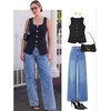 image:imageZESICA Womens Summer Business Casual Sleeveless Blazer VestBlack