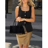 image:imageZESICA Womens Summer Business Casual Sleeveless Blazer VestBlack