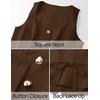 image:imageZESICA Womens Summer Business Casual Sleeveless Blazer VestBrown
