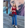 image:imageZESICA Womens Summer Business Casual Sleeveless Blazer VestDark Red
