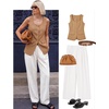 image:imageZESICA Womens Summer Business Casual Sleeveless Blazer VestLightbrown