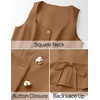 image:imageZESICA Womens Summer Business Casual Sleeveless Blazer VestLightbrown