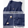 image:imageZESICA Womens Summer Business Casual Sleeveless Blazer VestNavy