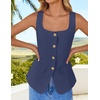image:imageZESICA Womens Summer Business Casual Sleeveless Blazer VestNavy